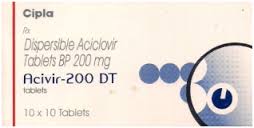 (generic Zovirax) Acyclovir 200 mg tablets