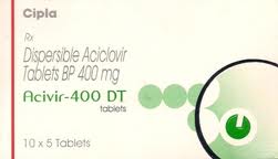 (generic Zovirax) Acyclovir 400 mg tablets