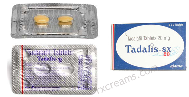 Tadalis tadalafil 20 mg tablets. Made by Ajanta Pharmaceuticals.